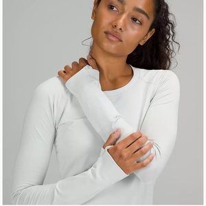 Lululemon White Swiftly Tech Long Sleeve Shirt